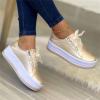 Ladmiple Platform Shoes For Women Size 11 Womens Canvas Shoes Casual Cute Sneakers Low Cut Slip On Fashion Comfortable Walking Shoes Dressy Summer Non Slip Platform Flats Loafers view 2