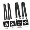 Yardwe 8pcs Ski Boot Carrier Strap Multi-Functional Snowboard Boot Holder Lightweight and Convenient for of Skis Snowboard and Gear view 2