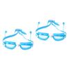 BESPORTBLE 2pcs Fashionable Boy Girl Swimming with Earplugs -fog Large Frame Swimming Glasses for Boy Girl for Pool and Beach Activities Lake view 1