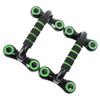 SUPVOX 1pair Push-up Bars Handles for Muscle Training Lightweight Portable Pushup Stand for Chest Triceps and Abdominal Workouts Green and Black Pushup Frame view 1