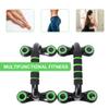 SUPVOX 1pair Push-up Bars Handles for Muscle Training Lightweight Portable Pushup Stand for Chest Triceps and Abdominal Workouts Green and Black Pushup Frame view 3