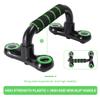 SUPVOX 1pair Push-up Bars Handles for Muscle Training Lightweight Portable Pushup Stand for Chest Triceps and Abdominal Workouts Green and Black Pushup Frame view 4