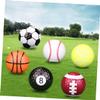 BESPORTBLE 6pcs Sports Training for Beginners Tennis Basketball Baseball Rugby and Billiards Practice for Outdoor Use Rubber Construction for Warm-ups and Skill Development view 3