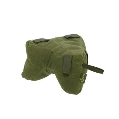 Cole-Tac Waxed Canvas Tricorne Shooting Rest Bag Green