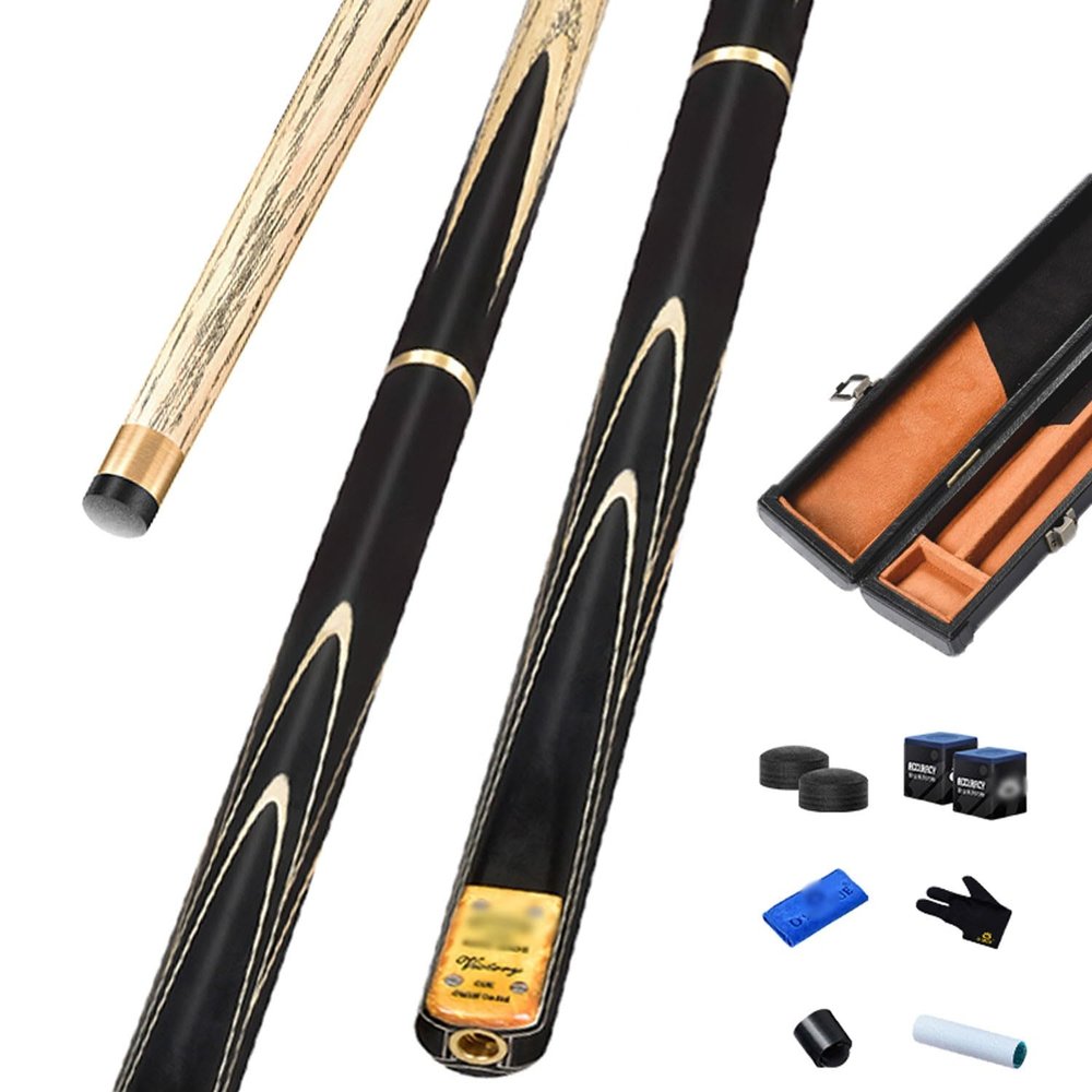 KARFRI Pool cue Sticks 3/4 Billiard cue for Snooker Entry-Level Chinese Eight-Ball 9.5/10mm(Color:2,Size:10mm)