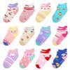 HYzgb Toddler Girls Socks 1T 2T 3T Non Slip Grips Baby Ankle Cotton Socks 12-18-24 Months with Grippers 12 Pairs for Girls 1-2-3 Years Old (Rabbit Style) view 1