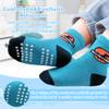 HYzgb Toddler Socks Boys 1T 2T 3T with Grips Non Slip Baby Grippers Cotton Socks 12-24 Months Crew 12 Pairs for Toddler Children 1-2-3 Years Old (Dinosaur Stripe Style) view 4