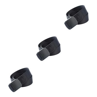 CALLARON 3pcs Boys and Girls Belt for Boys Outdoor Nylon Buckle Belt Quick Release Waistband for Dress Fishing Sports