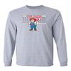 CornBorn Husker Volleyball, Long Sleeve, Huskers, Gray 5X view 1