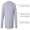 CornBorn Husker Volleyball, Long Sleeve, Huskers, Gray 5X view 3