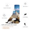 ZAMOUX Ocean Sea Wave Seashell Print Quick Dry Towel Super Absorbent Microfiber Towel for Outdoor Adventures and Trav view 3
