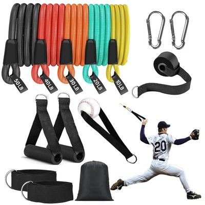 Baseball Resistance Trainer,Updated Training Aid for Baseball Softball Pitchers,Interchangeable Grips to Build Arm Strength,Arm Bands for Baseball Players,Baseball Throwing Trainer,Great to Warm-Up