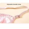 LUXRUB 2 Pack Ultra-Thin 100% Mulberry Silk Bra Women Sexy Double Sided Satin Triangle Bralette Soft Cup Daily Underwear (Color : 09, Size : 34/75) view 4