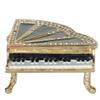 LiuliuBull Elegant Black Piano Keepsake Box with Crystal Bejeweled Jewelry Box and Enameled Trinket Box - Perfect Figurine Collectible Gifts view 1