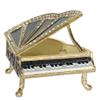 LiuliuBull Elegant Black Piano Keepsake Box with Crystal Bejeweled Jewelry Box and Enameled Trinket Box - Perfect Figurine Collectible Gifts view 3