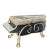LiuliuBull Elegant Black Piano Keepsake Box with Crystal Bejeweled Jewelry Box and Enameled Trinket Box - Perfect Figurine Collectible Gifts view 4