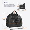 SUNELFFY 20inch Folding Bike Bag Bicycle Carry Bag Bike Travel Carrying Case Bike Transport Bag for Car Train Air Travel Portable (Black-White, 14-20 inch) view 2