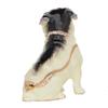 LiuliuBull Crystal Bejeweled Pug Dog Trinket Jewelry Box, Enameled Treasured Miniature Ring Holder, Pet Lover Gifts, Home Decoration view 3