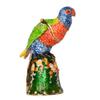 LiuliuBull Parrot Trinket Box, Bird Figurine, Treasured Enameled Box, Necklace, Collectibles Gifts view 2