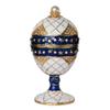 LiuliuBull Easter Egg Trinket Box, Metal Jewelry Holder, Decorative Container (Color : Blue) view 1
