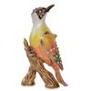 Woodpecker Bird Trinket Box, Crystals Bejeweled Jewelry Holder, Birthday Present