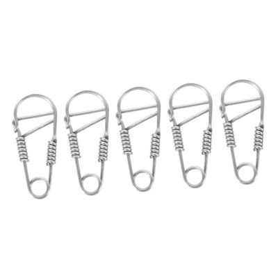Cabilock 5pcs Keychain Clip Carabiner Stainless Steel Keyring Snap Hook Heavy Duty Metal Keyring for Car