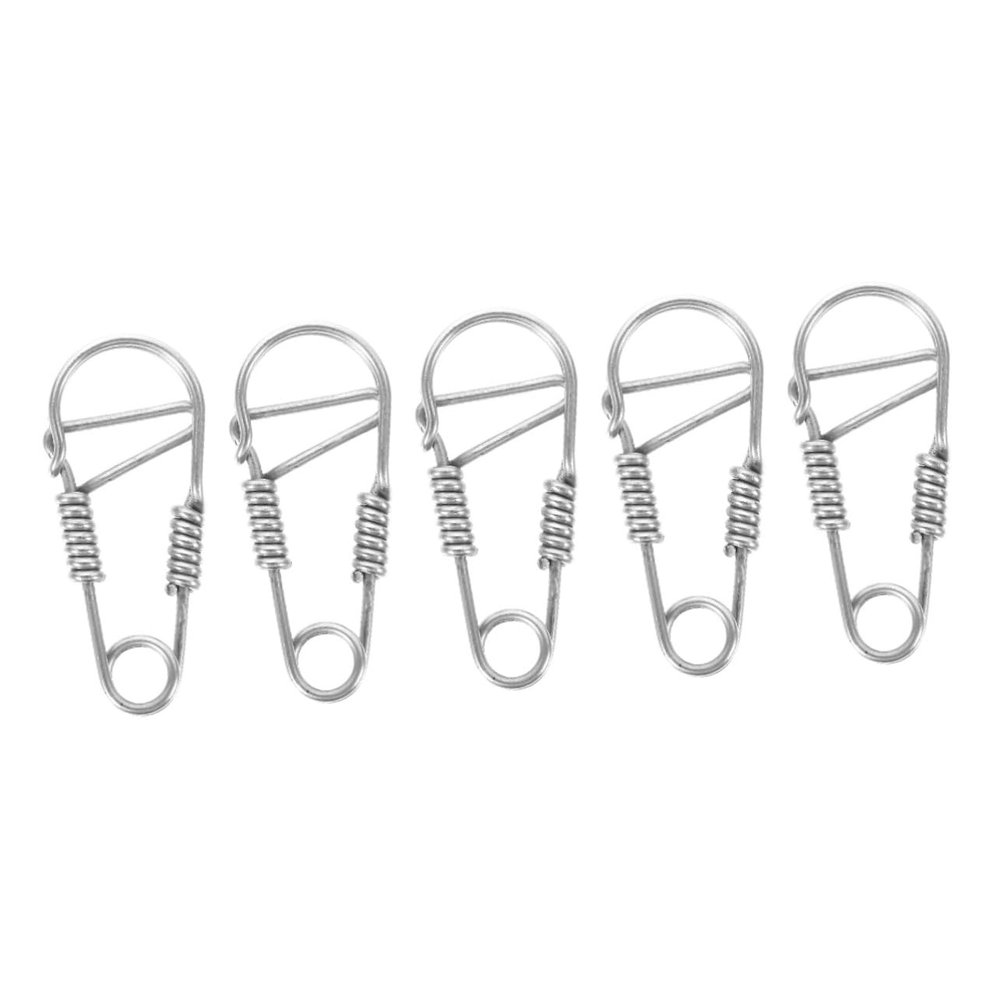 Cabilock 5pcs Keychain Clip Carabiner Stainless Steel Keyring Snap Hook Heavy Duty Metal Keyring for Car