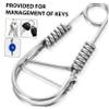 Cabilock 5pcs Keychain Clip Carabiner Stainless Steel Keyring Snap Hook Heavy Duty Metal Keyring for Car view 3
