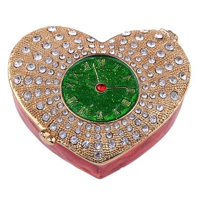 LiuliuBull Heart Shape Trinket Box, Jewelry Container, Collectible Ornament, Metal Crafts, Birthday, Christmas, New Year Gifts