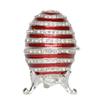 LiuliuBull Creative Egg Trinket Box, Jewelry Organizer Container, American Flag Design, Enameled Ring Holder view 2