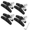 Bike Brake Pads 4 Pairs of Road Mountain Bike V-Brake Block Shoes 70mm Hex Nut Shims