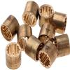 10 Pcs 9.5mm Brass Snooker Pool Cue Ferrules Cue Tips Billiards Accessories view 1