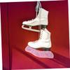 BESPORTBLE 2pairs Plush Skate Covers Ice Skate Blade Guards for Hockey Figure Cloth Elastic Fit Protects Blades s Light view 3
