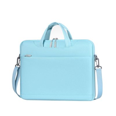 AKbik Laptop Shoulder Bag, 14.1 15.6 Inch Computer Bag, Laptop Sleeve Bag Laptop Briefcase Cross-Body Shoulder Bag (Color : LightBLue, Size : 14.1 inch)