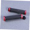 BESPORTBLE 2pcs Pair Handle Bar Grips for Bicycles Red Bike Grip End Plugs Antiskid Handle Sleeve Set for Mountain Bike view 3