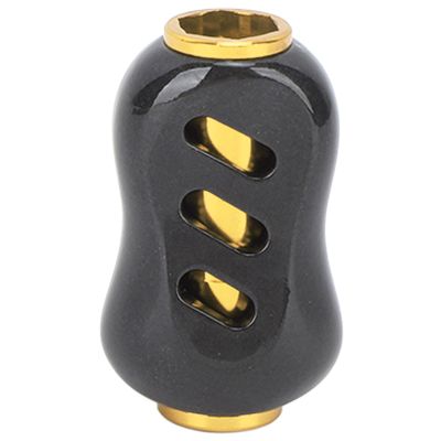 Airshi Reel Handle Knob, Fishing Reel Power Knob Durable Easy Installation for Repair (Black and Gold Color), Airshii0pozcvrgq-11