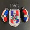 Dominican Boxing Glove flag Car Hanging rearview mirror Ornament Dominican Republic flag for car accessories decoration Unleash Your Dominican Dominicana Pride on the Road! view 2