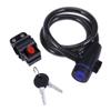 BESPORTBLE Colorful -Theft Bike Cable Lock Chain Padlock for Road Mountain Weather-Resistant Scratch Use Black view 1