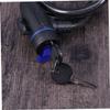 BESPORTBLE Colorful -Theft Bike Cable Lock Chain Padlock for Road Mountain Weather-Resistant Scratch Use Black view 2
