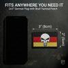 Bluyellow 2-Pack German Flag Skull Patch Embroidered Skull on German Flag Patch Hook and Loop Tactical Patches for Military Backpack Tactical Vest Dog Vest Airsoft Patch 2x3 view 2