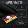 Bluyellow 2-Pack German Flag Skull Patch Embroidered Skull on German Flag Patch Hook and Loop Tactical Patches for Military Backpack Tactical Vest Dog Vest Airsoft Patch 2x3 view 3