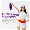 BESPORTBLE 2sets Cheerleading Hand Flower Gliter Pompoms for Cheerleaders Cheerleader Supplies Props Handle 10pcs*2 view 3