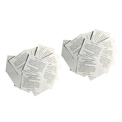 BESPORTBLE 20pcs Inflatable Boat Repair Kit Square PVC Patch Kit Light Grey Patch Glue Tool for Kayak Canoe