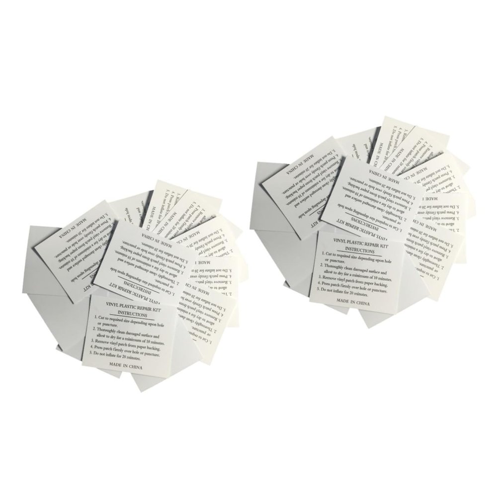 BESPORTBLE 20pcs Inflatable Boat Repair Kit Square PVC Patch Kit Light Grey Patch Glue Tool for Kayak Canoe