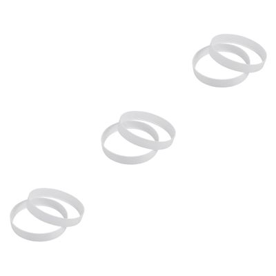 BESPORTBLE 6pcs White Plastic Putting Green Hole Cup Training Aid Accessories for Outdoor Golf Practice Improves Visibility and Stability for Standard