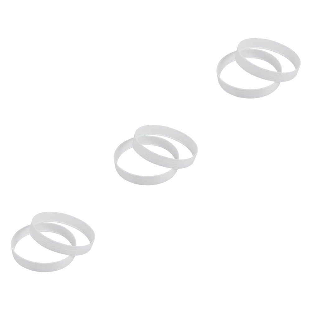 BESPORTBLE 6pcs White Plastic Putting Green Hole Cup Training Aid Accessories for Outdoor Golf Practice Improves Visibility and Stability for Standard