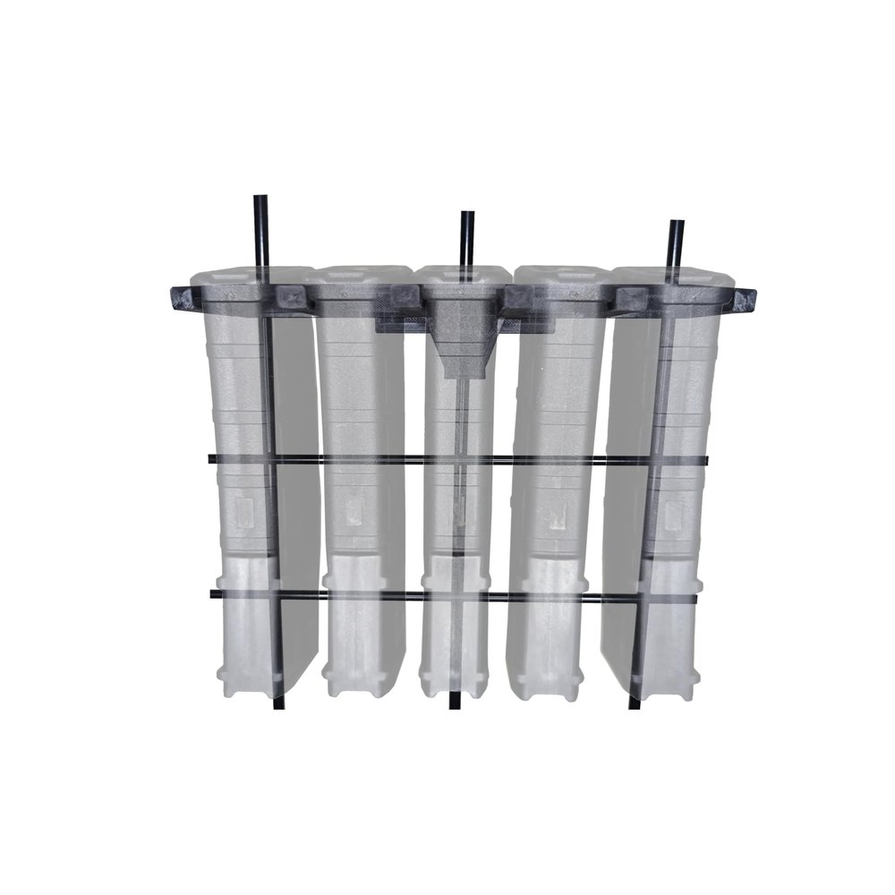Hammy3DPrints Mount for AR 223/556/300 Mags - Gridwall | Magazine Holder Storage Rack (5 Mag, Black)