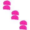 BESPORTBLE 6pcs Pleated Swim Hat for Women Ear Protector Swim Cap Rosy Lightweight Design for Comfortable Swimming for Pool and Beach Use view 1