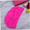 BESPORTBLE 6pcs Pleated Swim Hat for Women Ear Protector Swim Cap Rosy Lightweight Design for Comfortable Swimming for Pool and Beach Use view 3