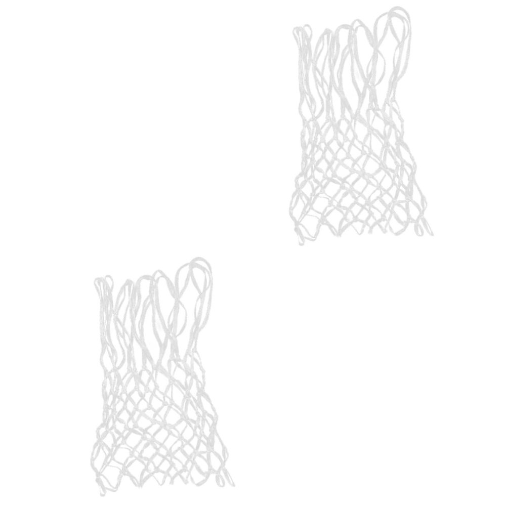 BESPORTBLE 2pcs Professional Basketball Net Nylon Mesh Net Replacement Fits Rims Weatherproof Basketball Accessories